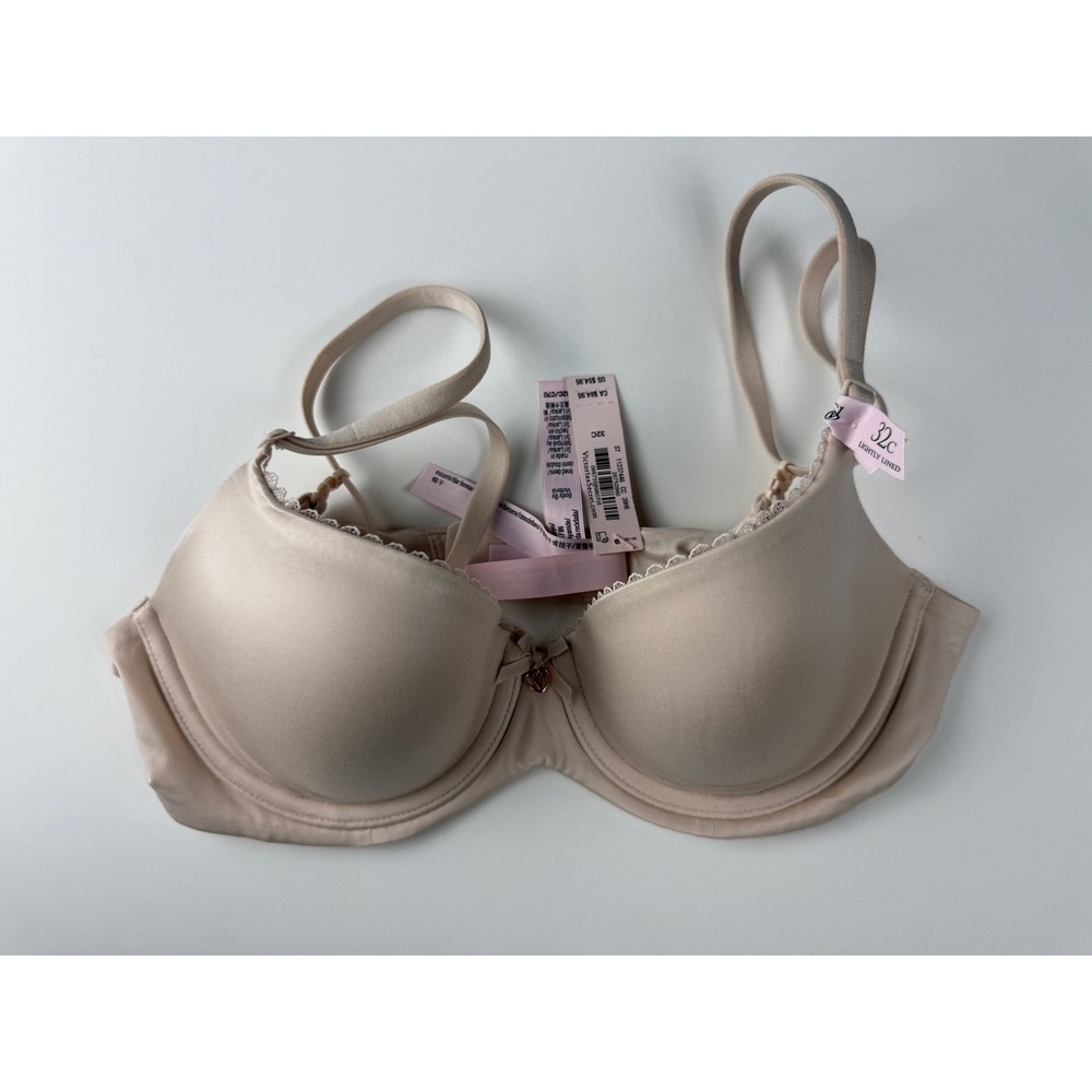 Victoria's Secret Lightly Lined Demi Bra 32C Beige/Nude